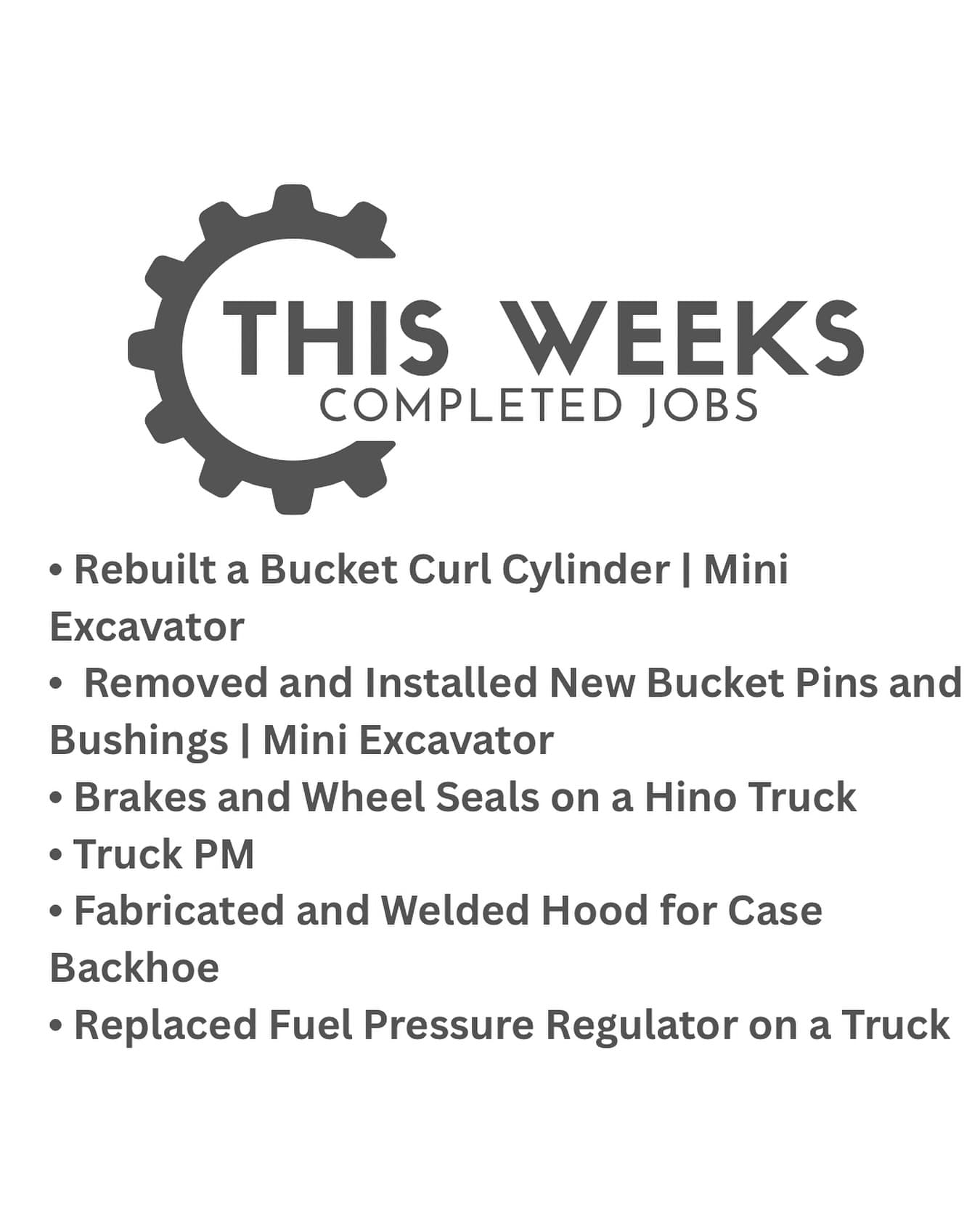 Welding, fabrication & engine work – Welding / engine