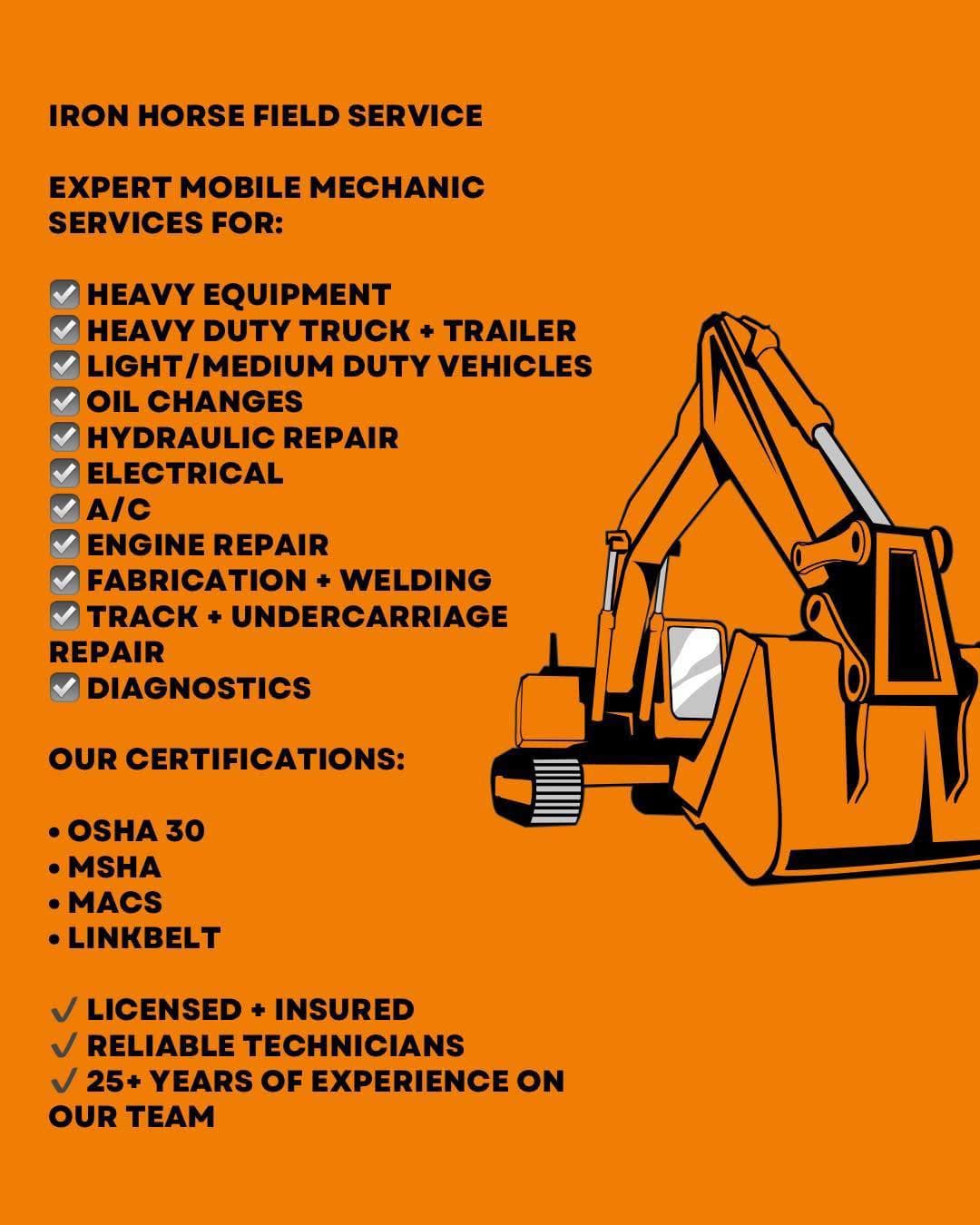 Track & undercarriage repair – Track / undercarriage